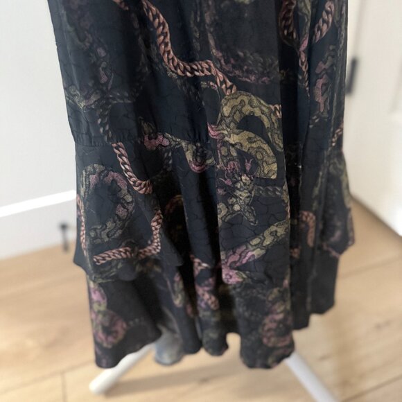 AllSaints Delana Tempest Wrap Maxi Dress Size 8 - Picture 11 of 15